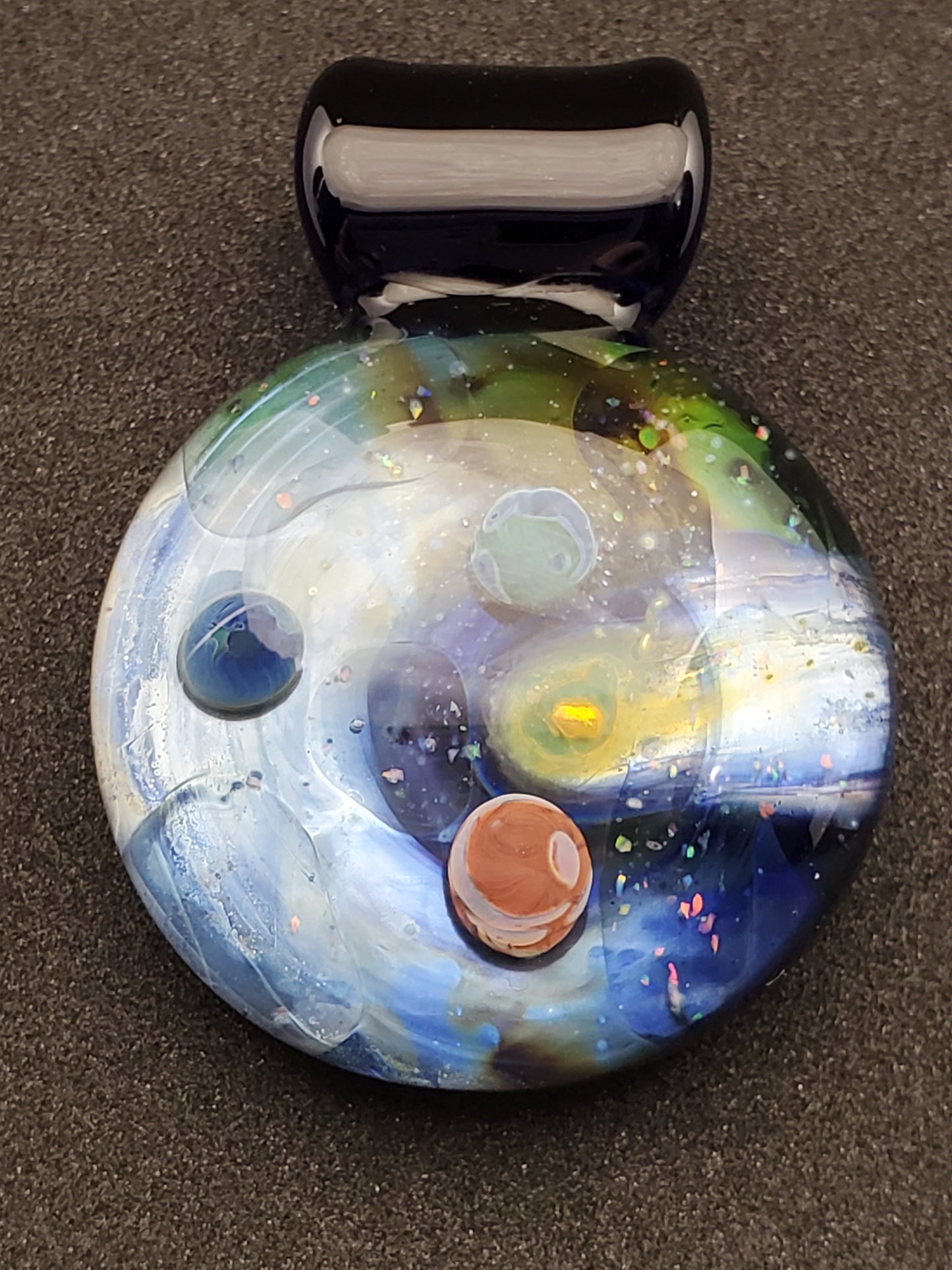 fumed space scene pendant