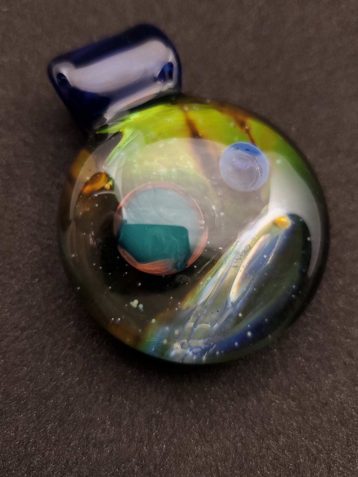 fumed space scene pendant