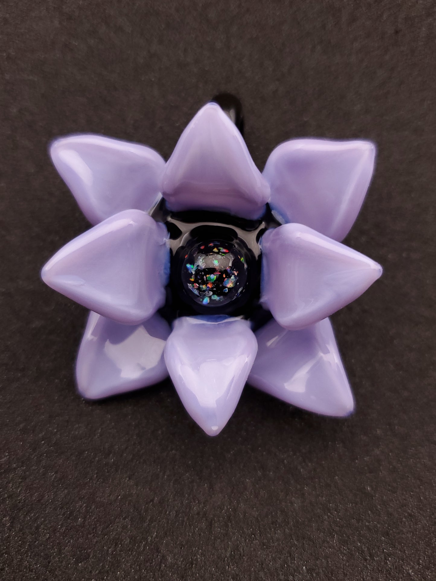 purple lotus flower pendant