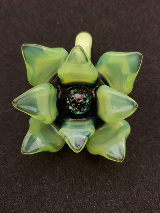 slyme green lotus flower pendant