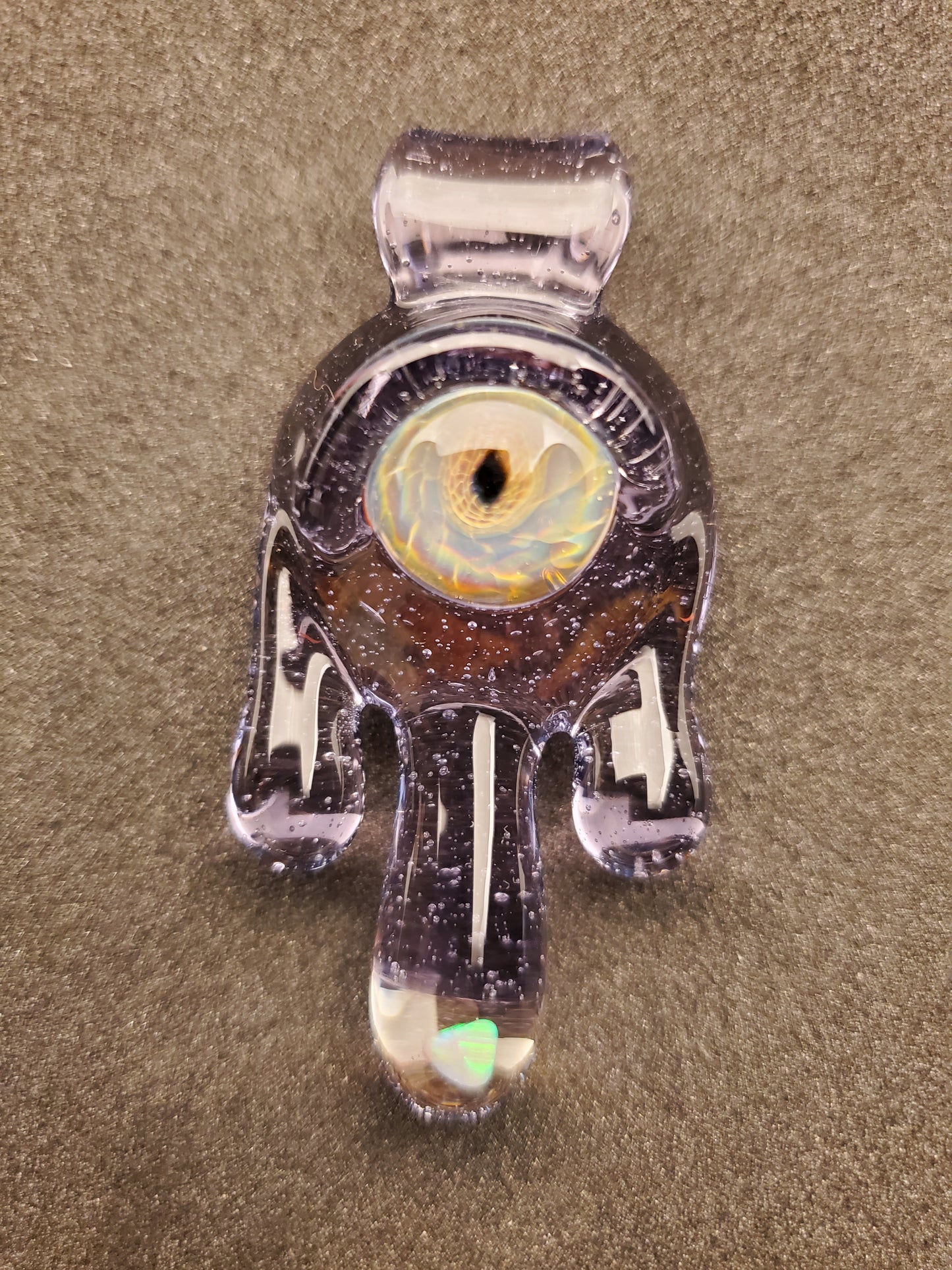 CFL dragon drippy eye/opal pendant