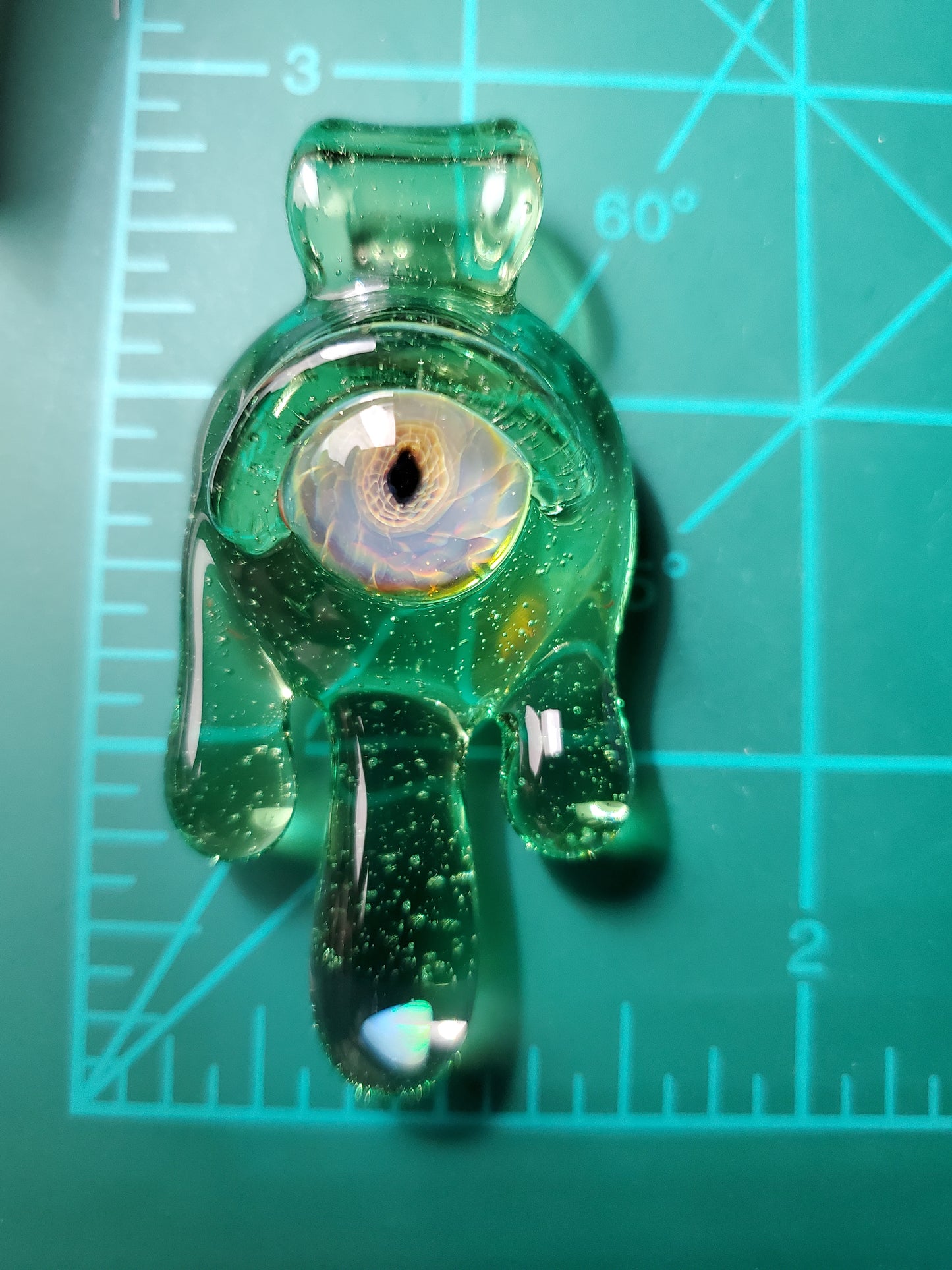 CFL dragon drippy eye/opal pendant