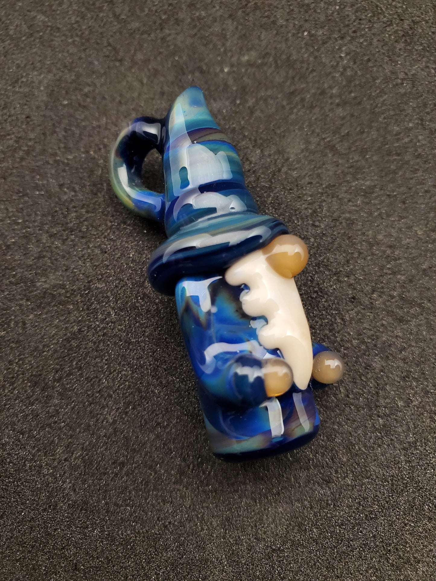 blue gnome pendant