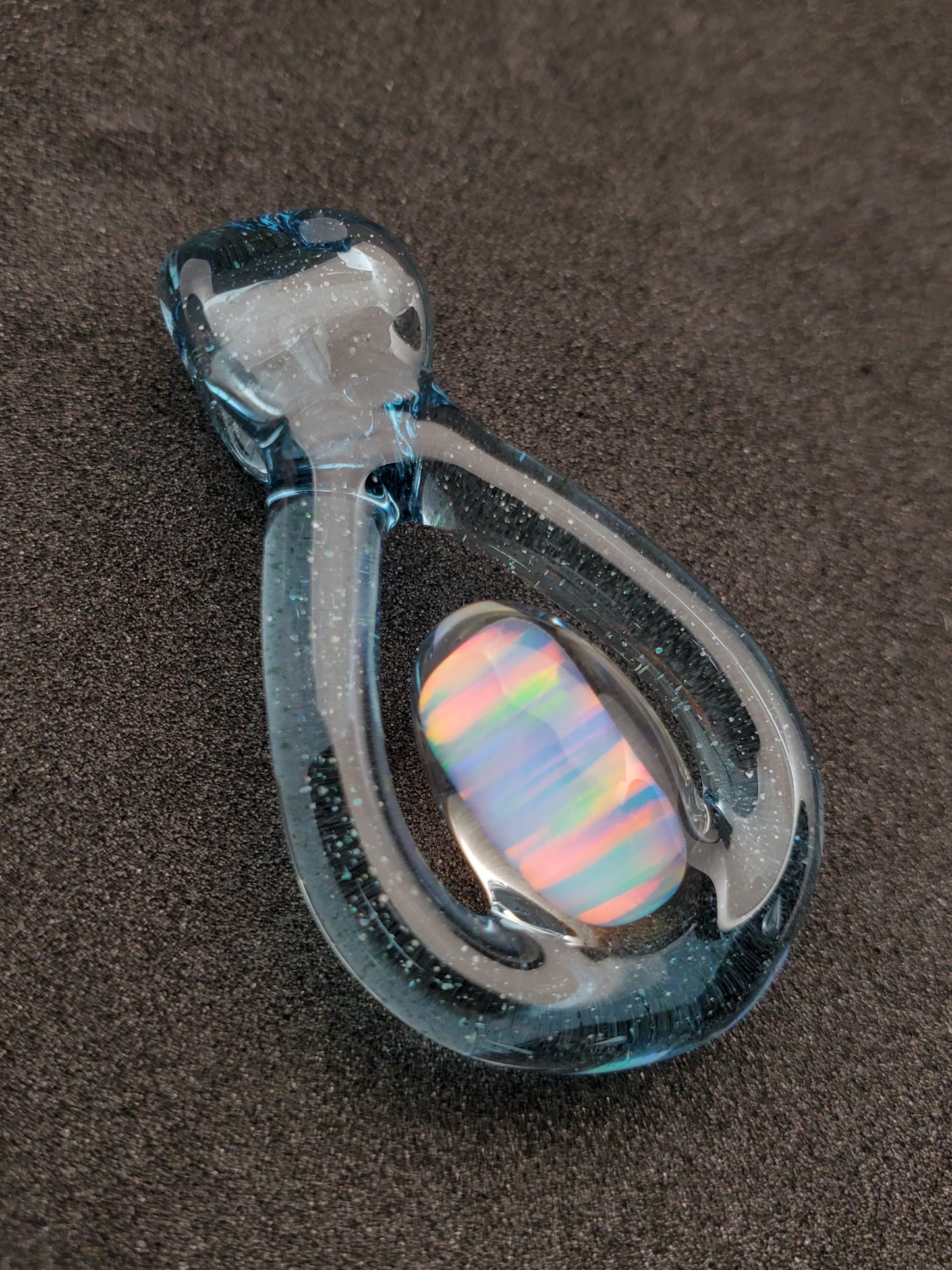 opal slab loop pendant