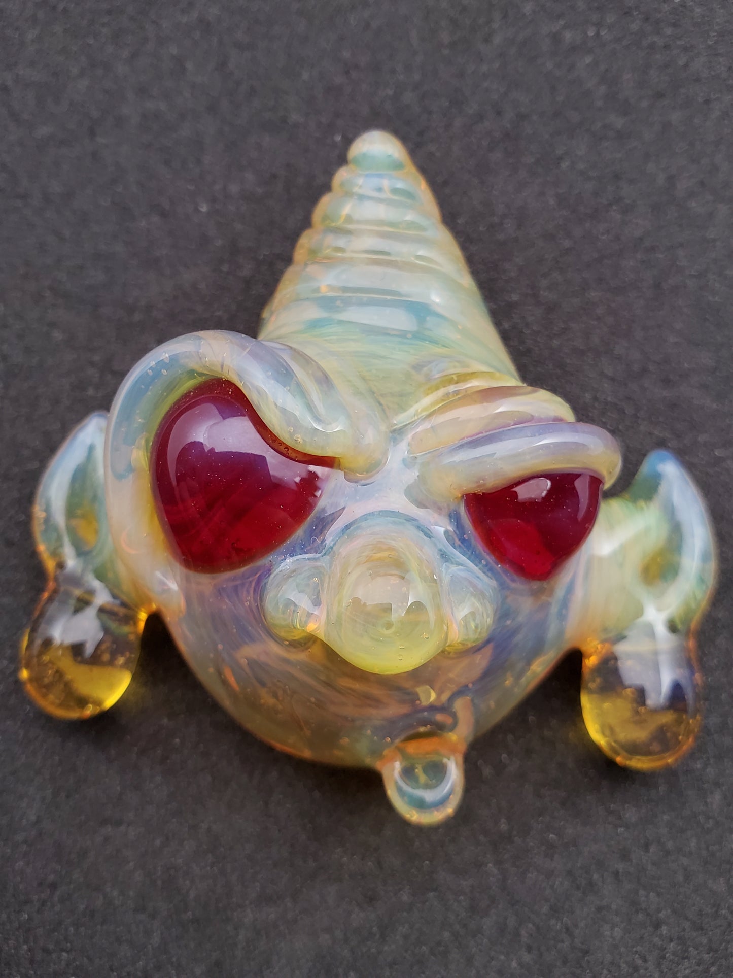 yellow goblin pendant