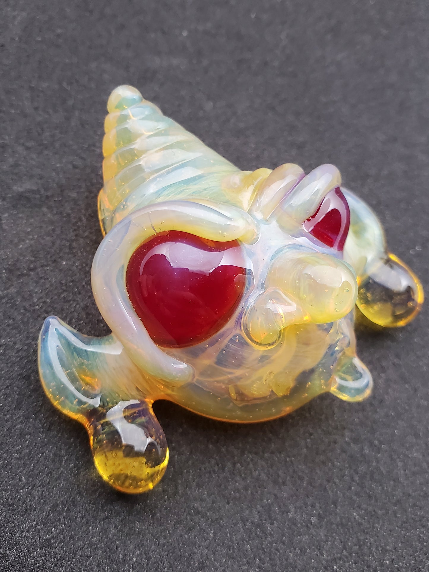 yellow goblin pendant