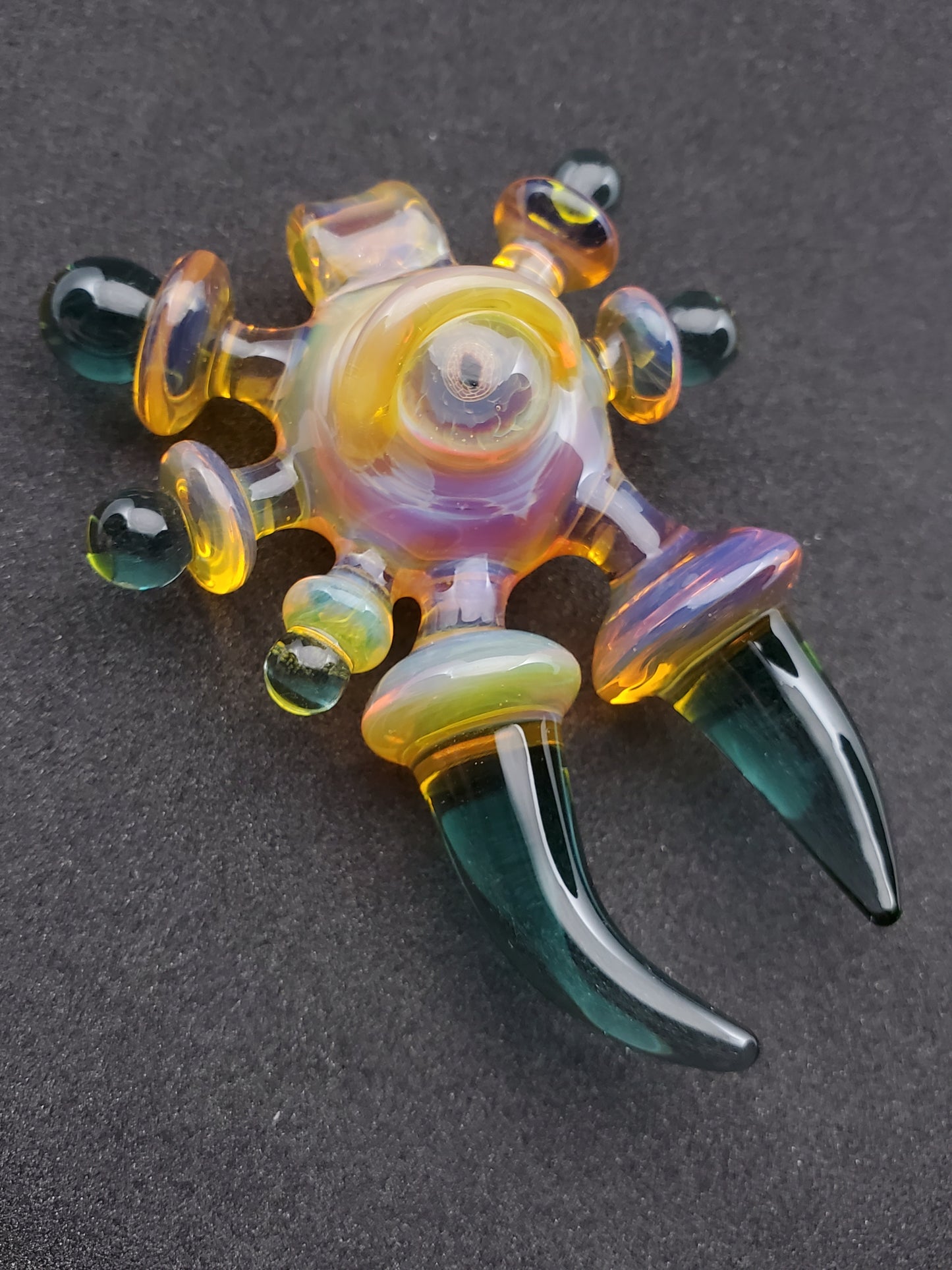 northstar yellow and nemo blue alien key pendant