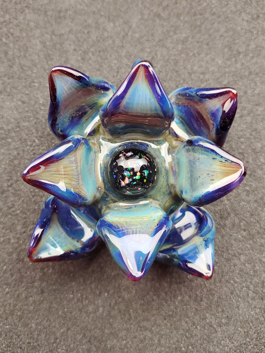 purple/blue lotus flower pendant