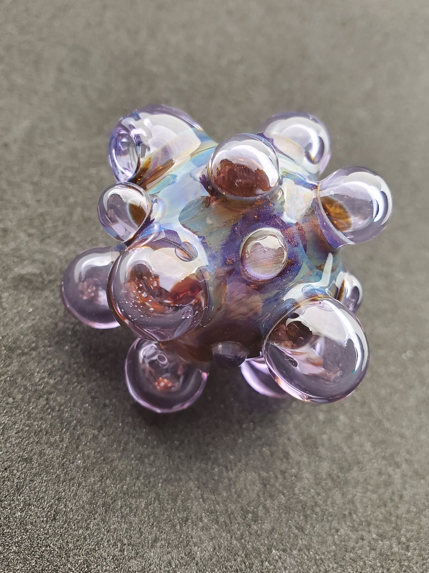 lavender bubble ball pendant