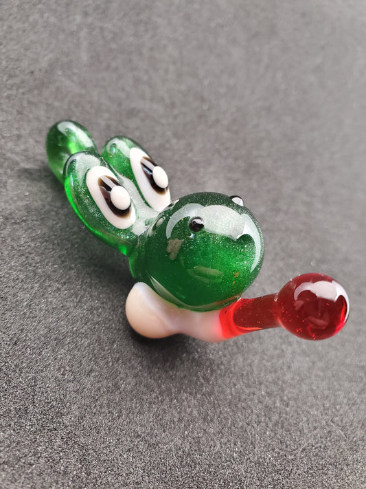 sparkly yoshi pendant