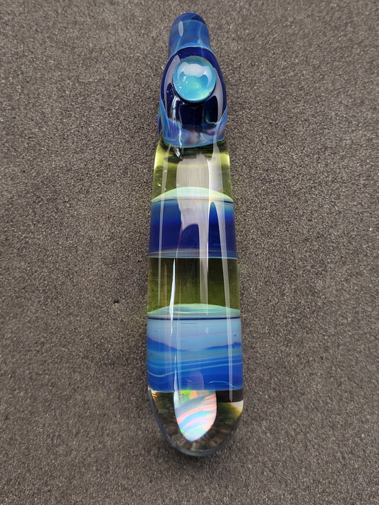 opal slab pillar pendant